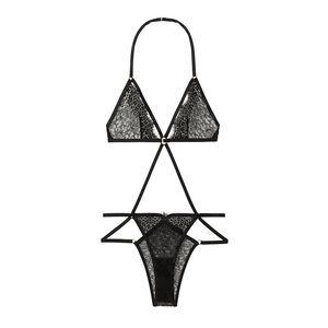 Victoria’’s Secret Very Sexy Strappy Lace Teddy in Black